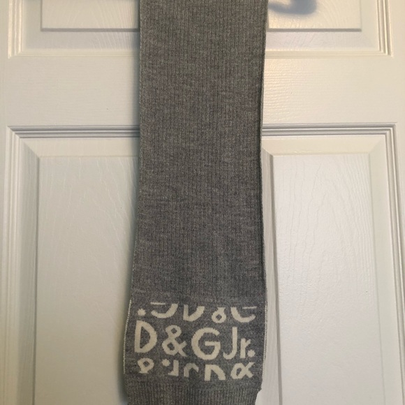 Dolce & Gabbana Juniors Unisex Kids Grey Scarf - Picture 2 of 7